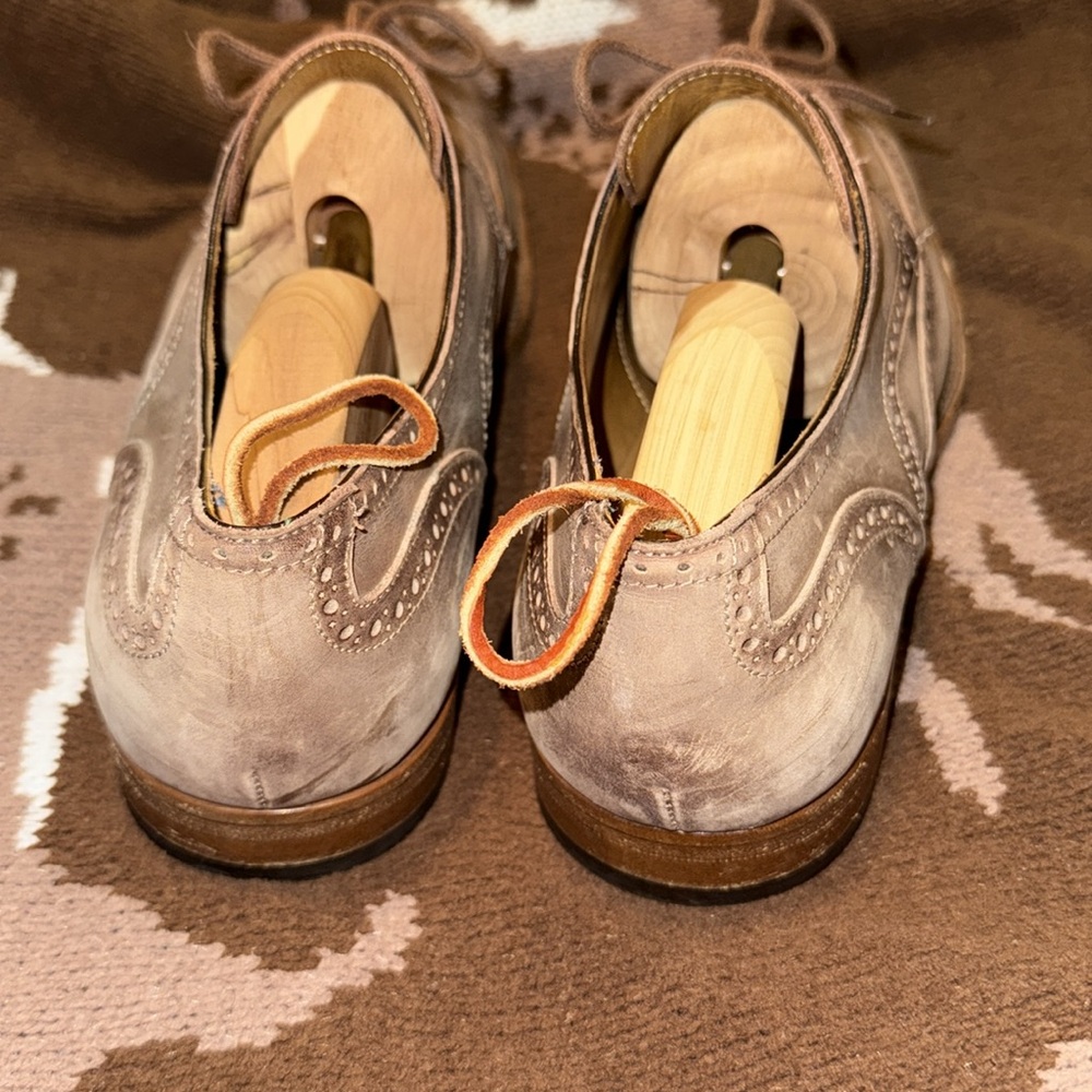 Antonio Maurizi Men’s Sz 11 taupe leather brogues - Picture 3 of 7